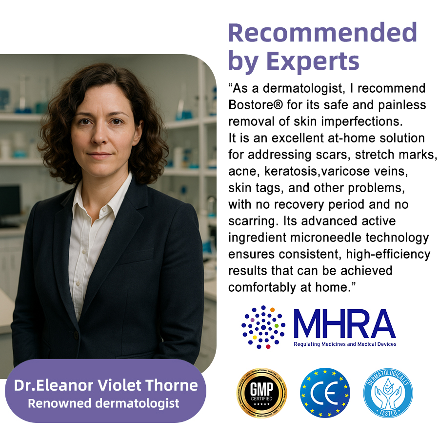 Totai Увереността в кожата започва оттук ✅ Bostore® Нано микроигли с хиалуронова киселина за възстановяване на кожата ✴️ За различни белези, стрии, петна, келоиди, кератози, акне, изгаряния, брадавици, кожни израстъци и разширени вени.