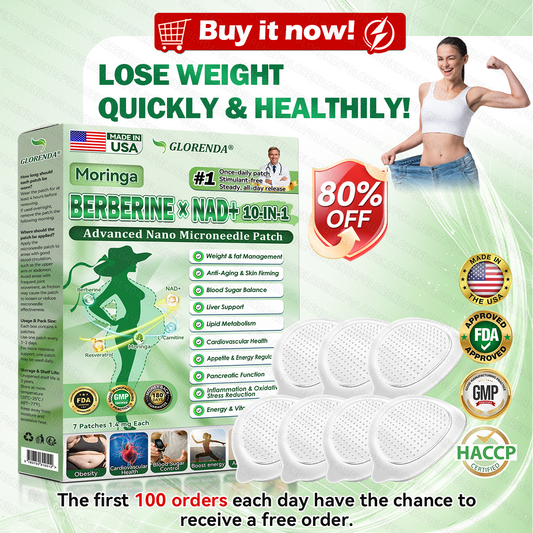 Официален магазин | ☀️☀️𝐆𝐋𝐎𝑹𝐄𝐍𝐃𝗔® 𝑴𝒐𝒓𝒊𝒏𝗴𝗮 · 𝐁𝐞𝐫𝐛𝐞𝐫𝐢𝐧𝐞 × 𝑵𝐀𝐃+ 𝟏𝟎-в-1 Напреднал Нано Микронидъл Пластир 🇧🇬 (Само веднъж на ден, видими промени за 7 дни) ✅ За затлъстяване, отпусната кожа, диабет, сънна апнея, проблеми със ставите и други ☀️