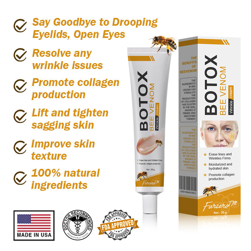(🌿🌿Vyrobeno a odesláno z EU✅) - 👩‍⚕️Furzero™ Botoxový krém proti vráskám se včelím jedem-(POSLEDNÍ DEN 70% SLEVA)