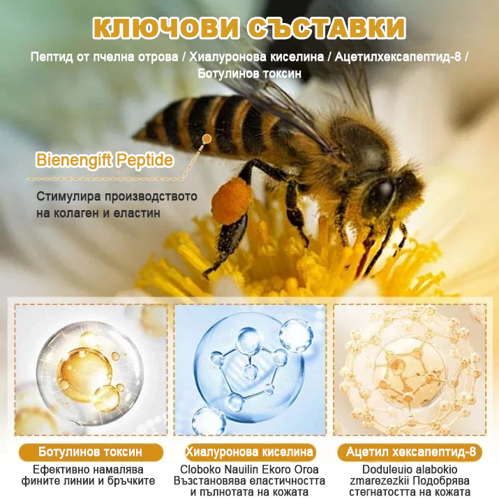 Последен промоционален ден: 70% отстъпка - ✨Furzero™ крем за премахване на бръчки с пчелна отрова Botox